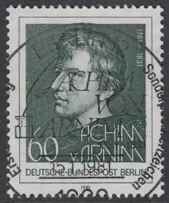 BERLIN 1981 Michel-Nummer 637 gestempelt EINZELMARKE (f)