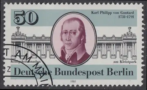 BERLIN 1981 Michel-Nummer 639 gestempelt EINZELMARKE (c)