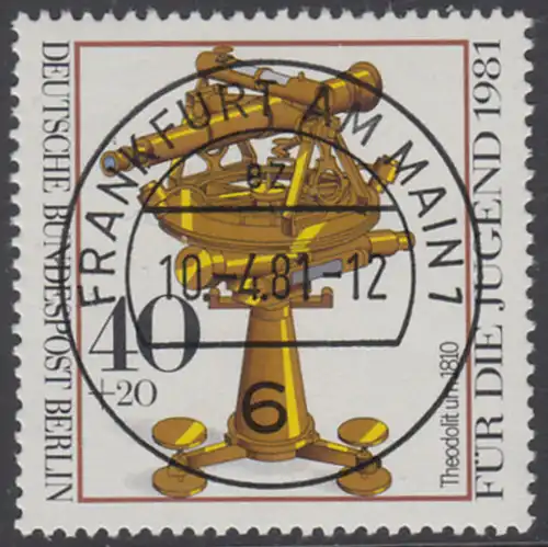 BERLIN 1981 Michel-Nummer 641 gestempelt EINZELMARKE (b)
