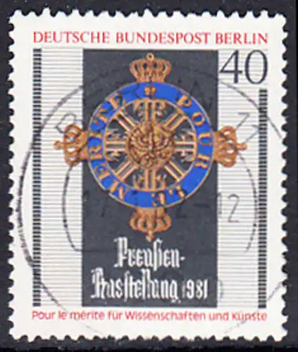 BERLIN 1981 Michel-Nummer 648 gestempelt EINZELMARKE (c)