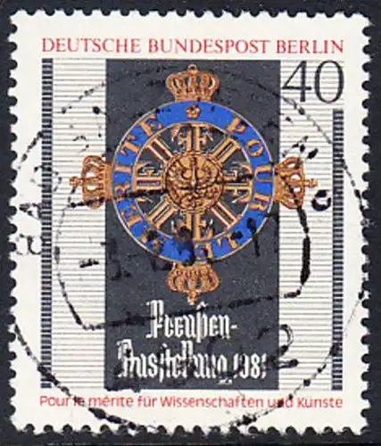 BERLIN 1981 Michel-Nummer 648 gestempelt EINZELMARKE (f)
