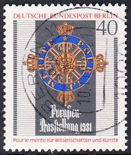BERLIN 1981 Michel-Nummer 648 gestempelt EINZELMARKE (d)