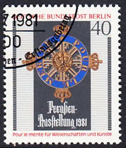 BERLIN 1981 Michel-Nummer 648 gestempelt EINZELMARKE (e)