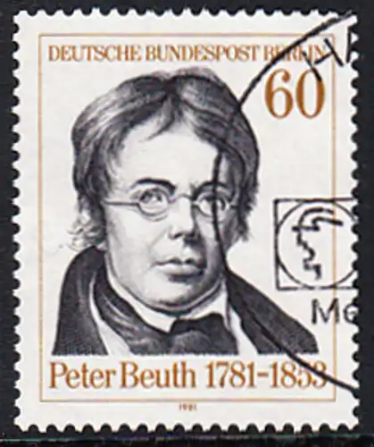 BERLIN 1981 Michel-Nummer 654 gestempelt EINZELMARKE (d)