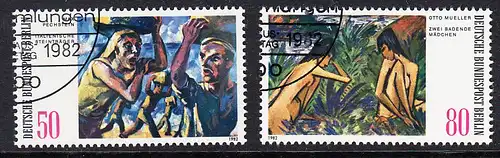 BERLIN 1982 Michel-Nummer 678-679 gestempelt SATZ(2) EINZELMARKEN (a)