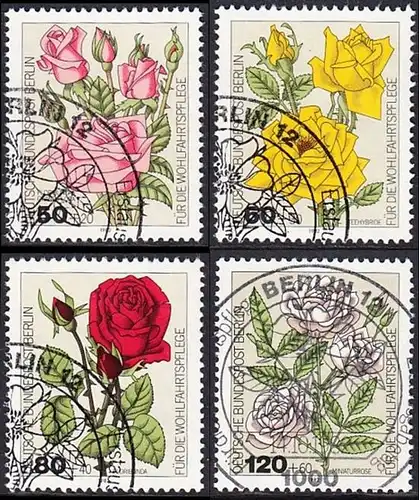 BERLIN 1982 Michel-Nummer 680-683 gestempelt SATZ(4) EINZELMARKEN (a)