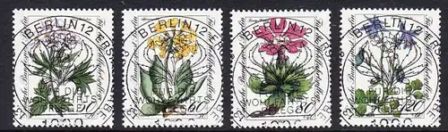 BERLIN 1983 Michel-Nummer 703-706 gestempelt SATZ(4) EINZELMARKEN (f)