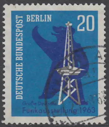 BERLIN 1963 Michel-Nummer 232 gestempelt EINZELMARKE (k)