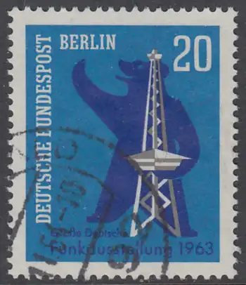 BERLIN 1963 Michel-Nummer 232 gestempelt EINZELMARKE (o)