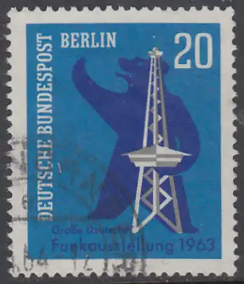 BERLIN 1963 Michel-Nummer 232 gestempelt EINZELMARKE (m)