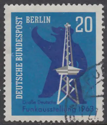 BERLIN 1963 Michel-Nummer 232 gestempelt EINZELMARKE (l)