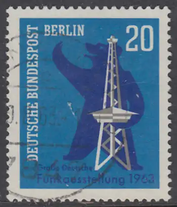 BERLIN 1963 Michel-Nummer 232 gestempelt EINZELMARKE (c)