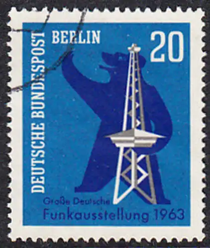 BERLIN 1963 Michel-Nummer 232 gestempelt EINZELMARKE (b)