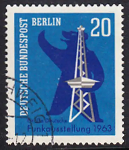 BERLIN 1963 Michel-Nummer 232 gestempelt EINZELMARKE (a)