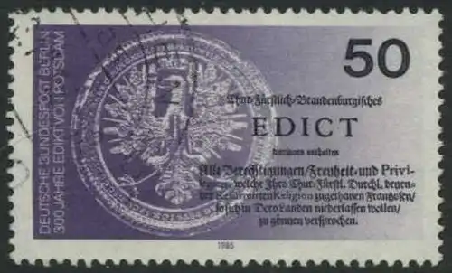 BERLIN 1985 Michel-Nummer 743 gestempelt EINZELMARKE (d)