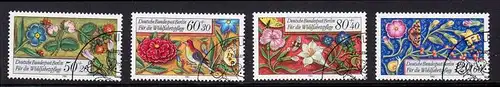 BERLIN 1985 Michel-Nummer 744-747 gestempelt SATZ(4) EINZELMARKEN (a)