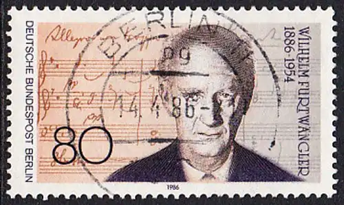 BERLIN 1986 Michel-Nummer 750 gestempelt EINZELMARKE (f)