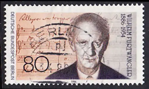 BERLIN 1986 Michel-Nummer 750 gestempelt EINZELMARKE (a)