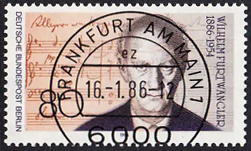 BERLIN 1986 Michel-Nummer 750 gestempelt EINZELMARKE (g)