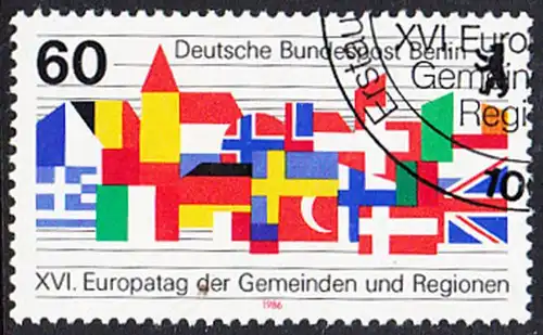 BERLIN 1986 Michel-Nummer 758 gestempelt EINZELMARKE (c)