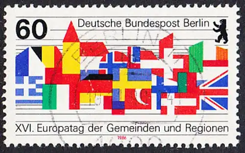 BERLIN 1986 Michel-Nummer 758 gestempelt EINZELMARKE (b)