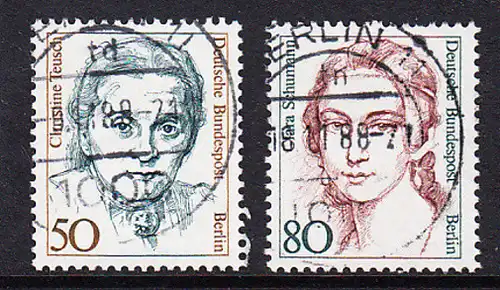 BERLIN 1986 Michel-Nummer 770-771 gestempelt SATZ(2) EINZELMARKEN (a)