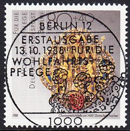 BERLIN 1988 Michel-Nummer 821 gestempelt EINZELMARKE (a)
