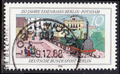 BERLIN 1988 Michel-Nummer 822 gestempelt EINZELMARKE (c)