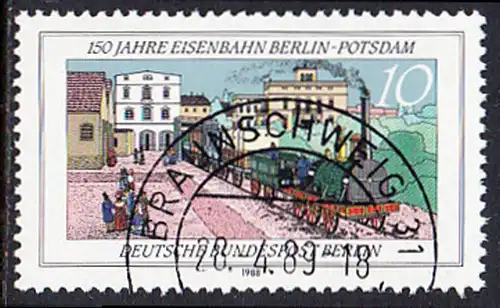 BERLIN 1988 Michel-Nummer 822 gestempelt EINZELMARKE (d)