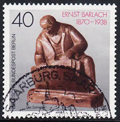 BERLIN 1988 Michel-Nummer 823 gestempelt EINZELMARKE (b)