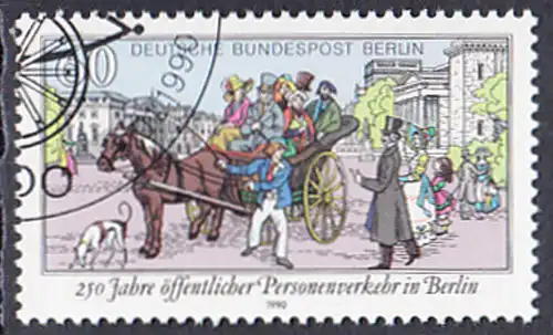 BERLIN 1990 Michel-Nummer 861 gestempelt EINZELMARKE (a)