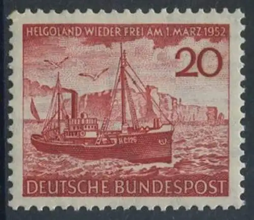 BUND 1952 Michel-Nummer 0152 postfrisch EINZELMARKE