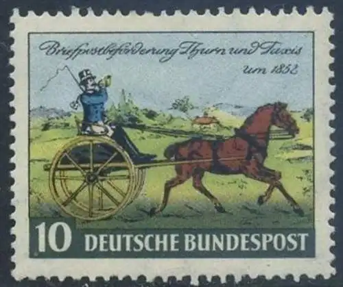 BUND 1952 Michel-Nummer 0160 postfrisch EINZELMARKE