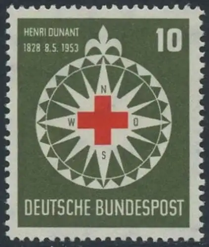 BUND 1953 Michel-Nummer 0164 postfrisch EINZELMARKE