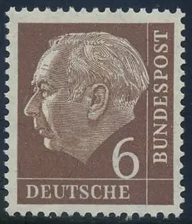 BUND 1954 Michel-Nummer 0180 postfrisch EINZELMARKE
