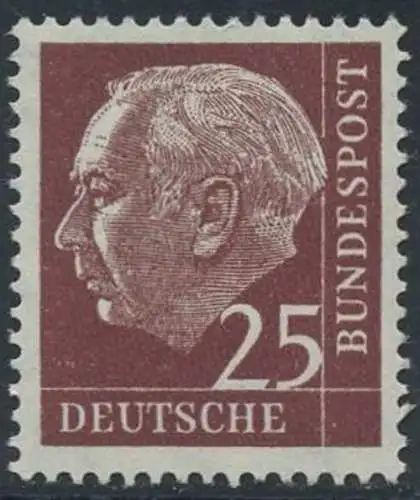 BUND 1954 Michel-Nummer 0186 postfrisch EINZELMARKE