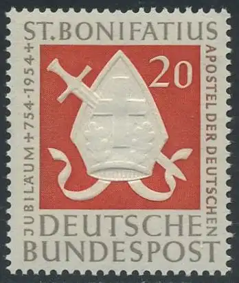 BUND 1954 Michel-Nummer 0199 postfrisch EINZELMARKE