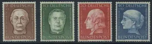 BUND 1954 Michel-Nummer 0200-0203 postfrisch SATZ(4) EINZELMARKEN