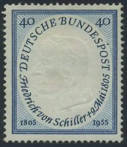 BUND 1955 Michel-Nummer 0210 postfrisch EINZELMARKE