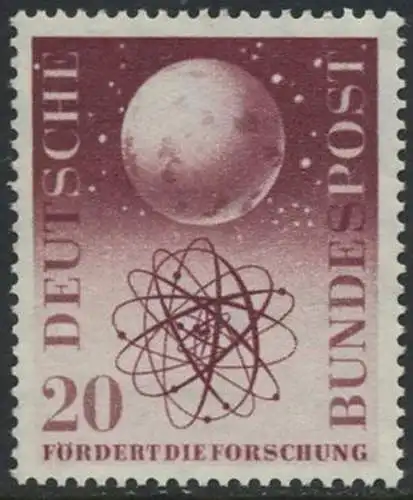 BUND 1955 Michel-Nummer 0214 postfrisch EINZELMARKE