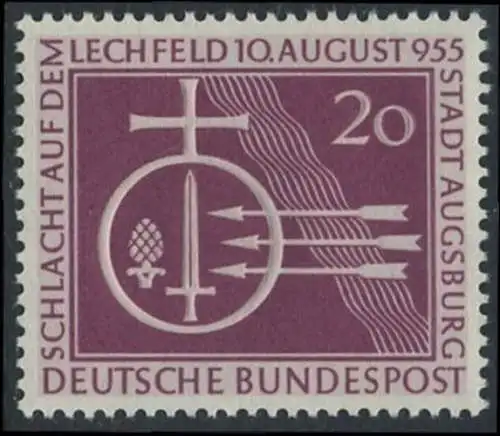 BUND 1955 Michel-Nummer 0216 postfrisch EINZELMARKE