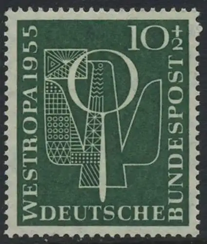 BUND 1955 Michel-Nummer 0217 postfrisch EINZELMARKE