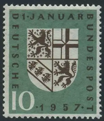 BUND 1957 Michel-Nummer 0249 postfrisch EINZELMARKE