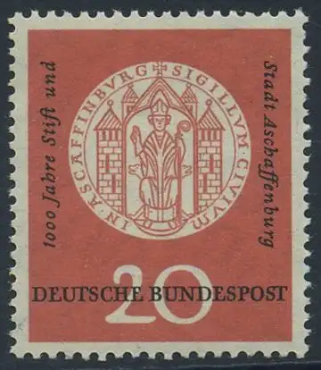 BUND 1957 Michel-Nummer 0255 postfrisch EINZELMARKE