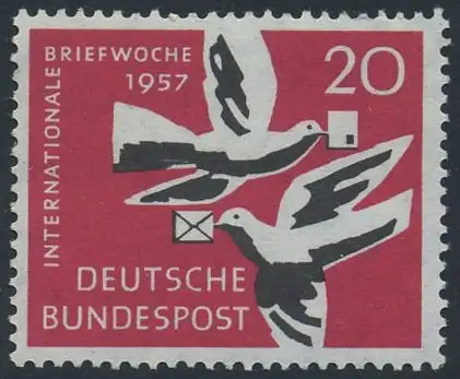 BUND 1957 Michel-Nummer 0276 postfrisch EINZELMARKE