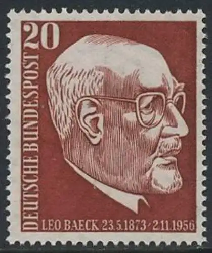 BUND 1957 Michel-Nummer 0278 postfrisch EINZELMARKE