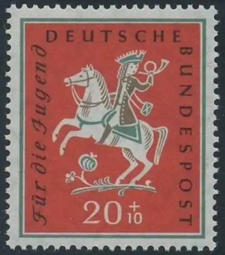 BUND 1958 Michel-Nummer 0287 postfrisch EINZELMARKE