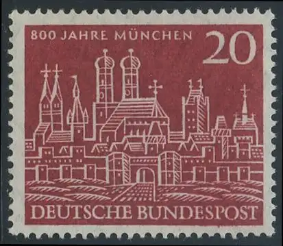 BUND 1958 Michel-Nummer 0289 postfrisch EINZELMARKE