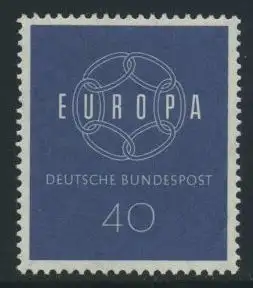 BUND 1959 Michel-Nummer 0321 postfrisch EINZELMARKE 