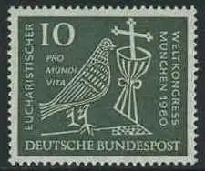 BUND 1960 Michel-Nummer 0330 postfrisch EINZELMARKE